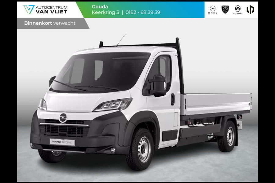 Opel Movano Electric 4.25t L3 Zwaar 110 kWh | Open laadbak | 420km WLTP actieradius |
