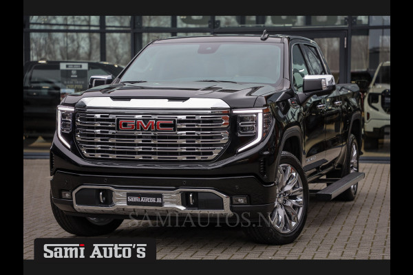 GMC Sierra Denali 6.2 V8 426PK | BPM VRIJ | BLACK LEDER | HUD | FULL OPTION | HEAD-UP | LANE ASSIST | 360 CAMERA | VIRTUAL COCKPIT | DUBBELE CABINE | 5 PERSOONS | PICK UP | Voorraad Nr 418902