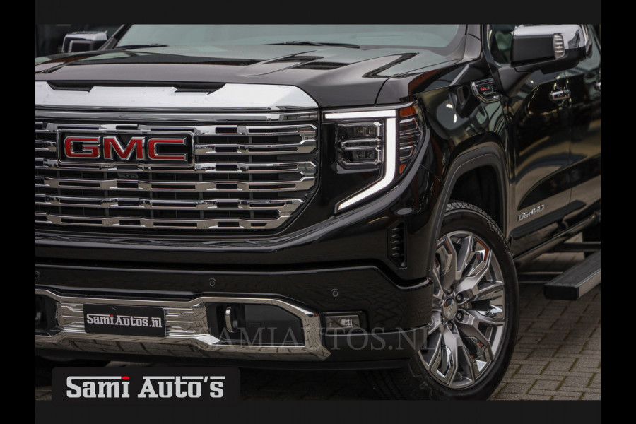 GMC Sierra Denali 6.2 V8 426PK | BPM VRIJ | BLACK LEDER | HUD | FULL OPTION | HEAD-UP | LANE ASSIST | 360 CAMERA | VIRTUAL COCKPIT | DUBBELE CABINE | 5 PERSOONS | PICK UP | Voorraad Nr 418902