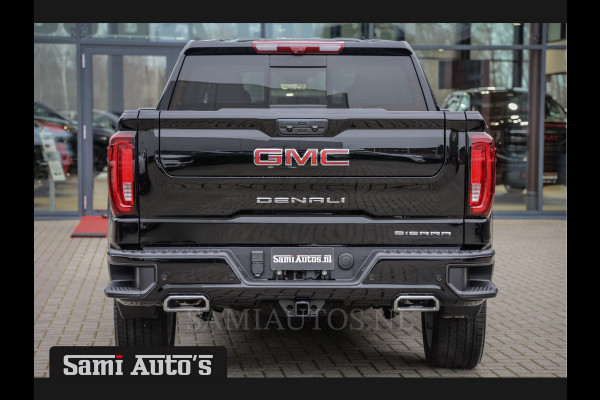 GMC Sierra Denali 6.2 V8 426PK | BPM VRIJ | BLACK LEDER | HUD | FULL OPTION | HEAD-UP | LANE ASSIST | 360 CAMERA | VIRTUAL COCKPIT | DUBBELE CABINE | 5 PERSOONS | PICK UP | Voorraad Nr 418902