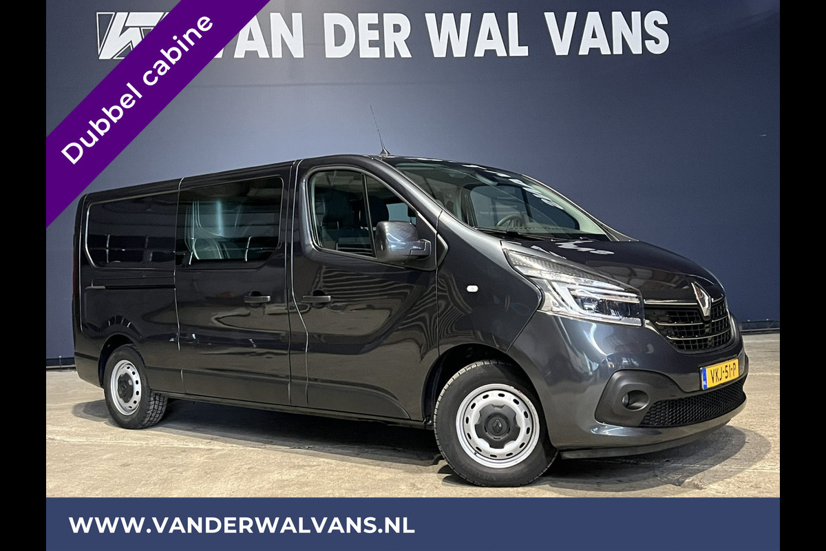 Renault Trafic 2.0 dCi 120pk L2H1 Dubbele Cabine Euro6 Airco | 6-Zits | LED | 2x zijdeur | Camera | Navigatie | Cruisecontrol Trekhaak, Parkeersensoren