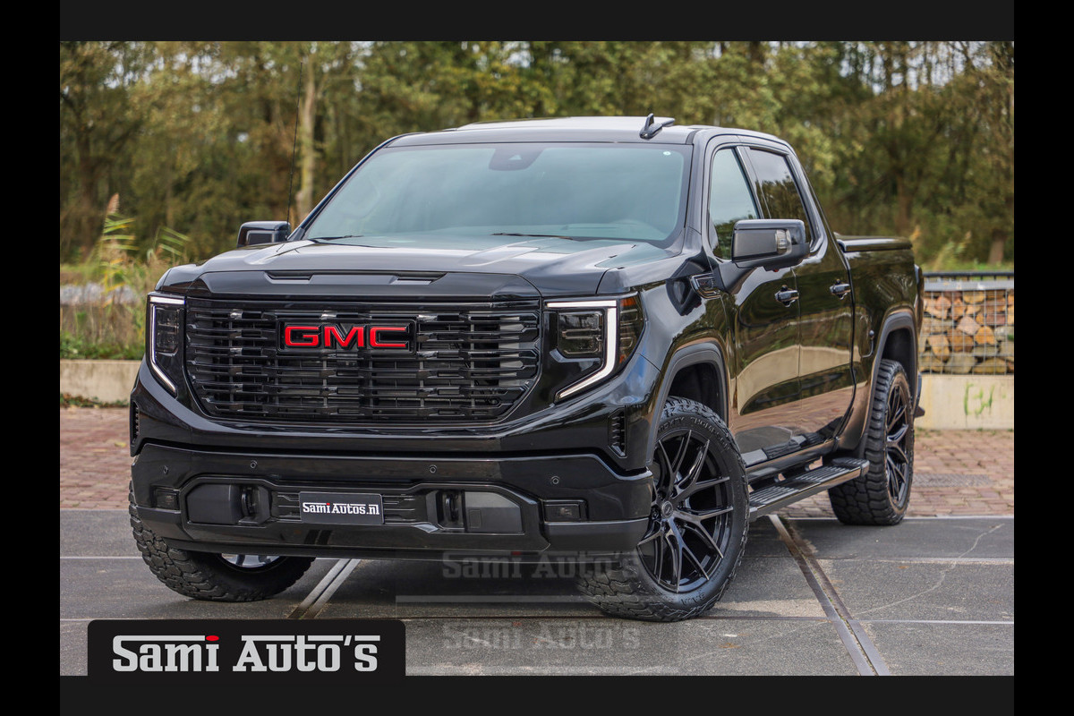 GMC Sierra Denali 6.2 V8 426PK | VIRTUAL COCKPIT | HEAD-UP | LANE ASSIST | 360 CAMERA | BLACK LEDER | DUBBELE CABINE | 5 PERSOONS |  GARANTIE | DC | Pick up VOORRAAD NR 431569