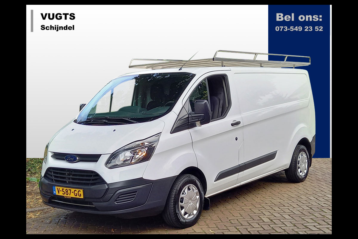 Ford Transit Custom 290 2.0 TDCi 105-pk L2H1 Cool Edition Inclusief RVS imperiaal met opsteekrol en wind geleider.