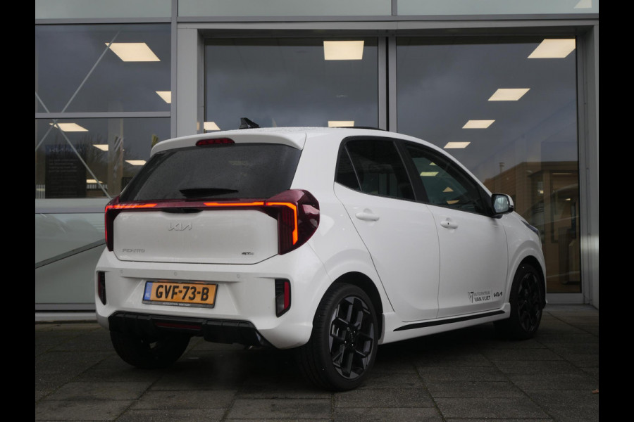 Kia Picanto 1.0 DPI GT-Line | Carplay | Clima | Stoel-stuurverwarming | Navi | Cruise | Schuifk-kanteldak | Keyless |