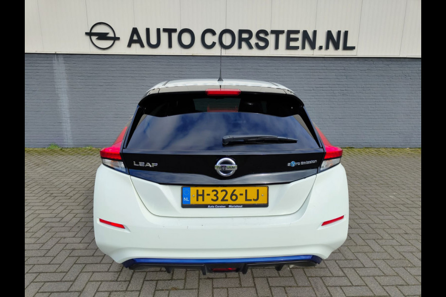 Nissan Leaf Acenta 40kWh Navi Adap.Cruise Camera Apple Carplay Android Auto DAB Keyless Led Lmv 17" Bluetooth Rijstrooksensor met correctie Verkeersbord detectie Regensensor