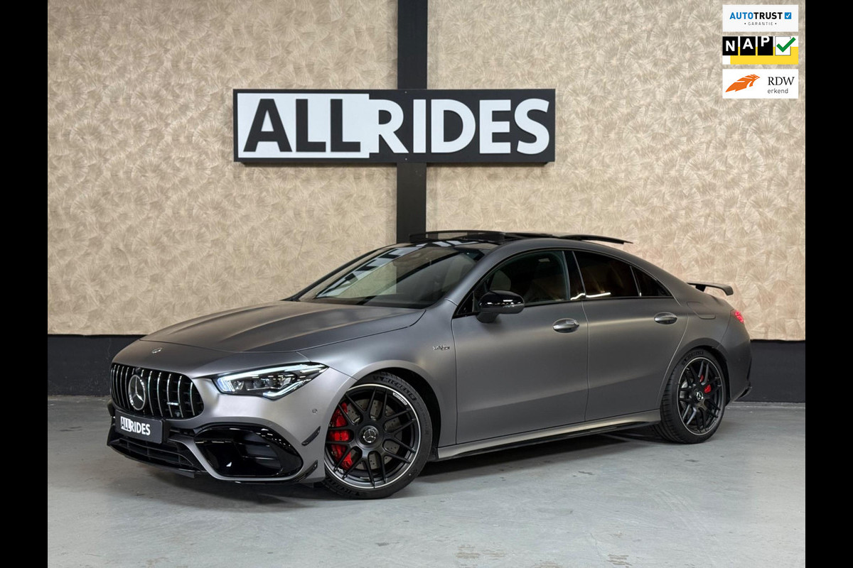 Mercedes-Benz CLA-Klasse AMG 45 S 4MATIC+ | Pano | Keyless | 360 Camera | Burmester | kuipstoelen