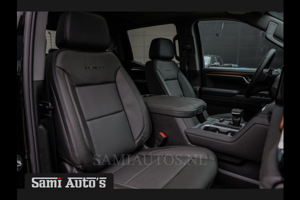 GMC Sierra Denali 6.2 V8 426PK | BLACK LEDER | HUD | ALLE OPTIES | HEAD-UP | LANE ASSIST | 360 CAMERA | VIRTUAL COCKPIT | DUBBELE CABINE | 5 PERSOONS | PICK UP | Voorraad Nr 434420