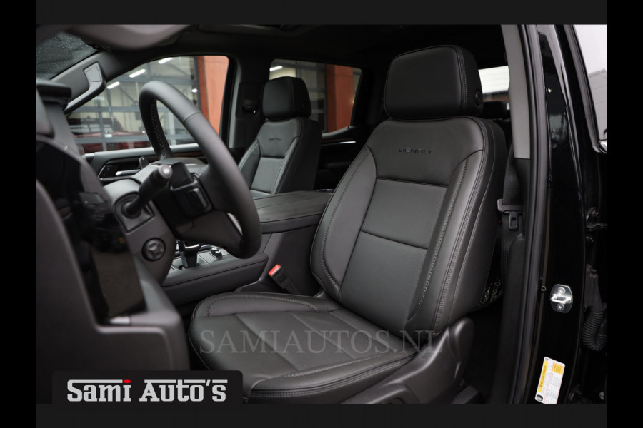 GMC Sierra Denali 6.2 V8 426PK | BLACK LEDER | HUD | ALLE OPTIES | HEAD-UP | LANE ASSIST | 360 CAMERA | VIRTUAL COCKPIT | DUBBELE CABINE | 5 PERSOONS | PICK UP | Voorraad Nr 434420