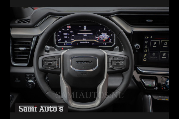 GMC Sierra Denali 6.2 V8 426PK | BLACK LEDER | HUD | ALLE OPTIES | HEAD-UP | LANE ASSIST | 360 CAMERA | VIRTUAL COCKPIT | DUBBELE CABINE | 5 PERSOONS | PICK UP | Voorraad Nr 434420