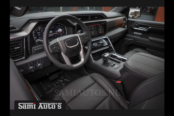 GMC Sierra Denali 6.2 V8 426PK | VIRTUAL COCKPIT | HEAD-UP | LANE ASSIST | 360 CAMERA | BLACK LEDER | DUBBELE CABINE | 5 PERSOONS |  GARANTIE | DC | Pick up VOORRAAD NR 419189