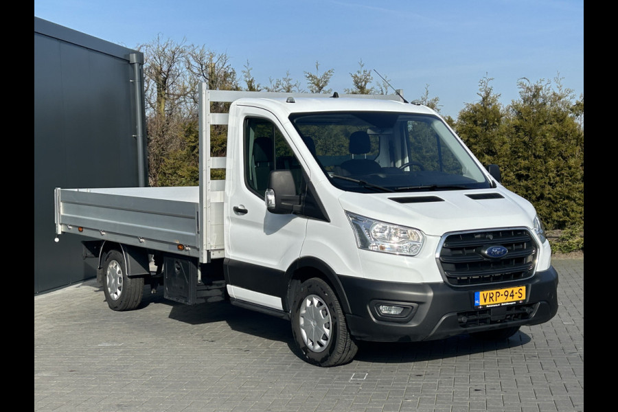 Ford Transit 350 2.0 TDCI 130 PK WB 395 / 4.408 KM !! / LANGE UITVOERING PICK UP / 1e EIG. / AIRCO / CRUISE / 2.800 KG AHG