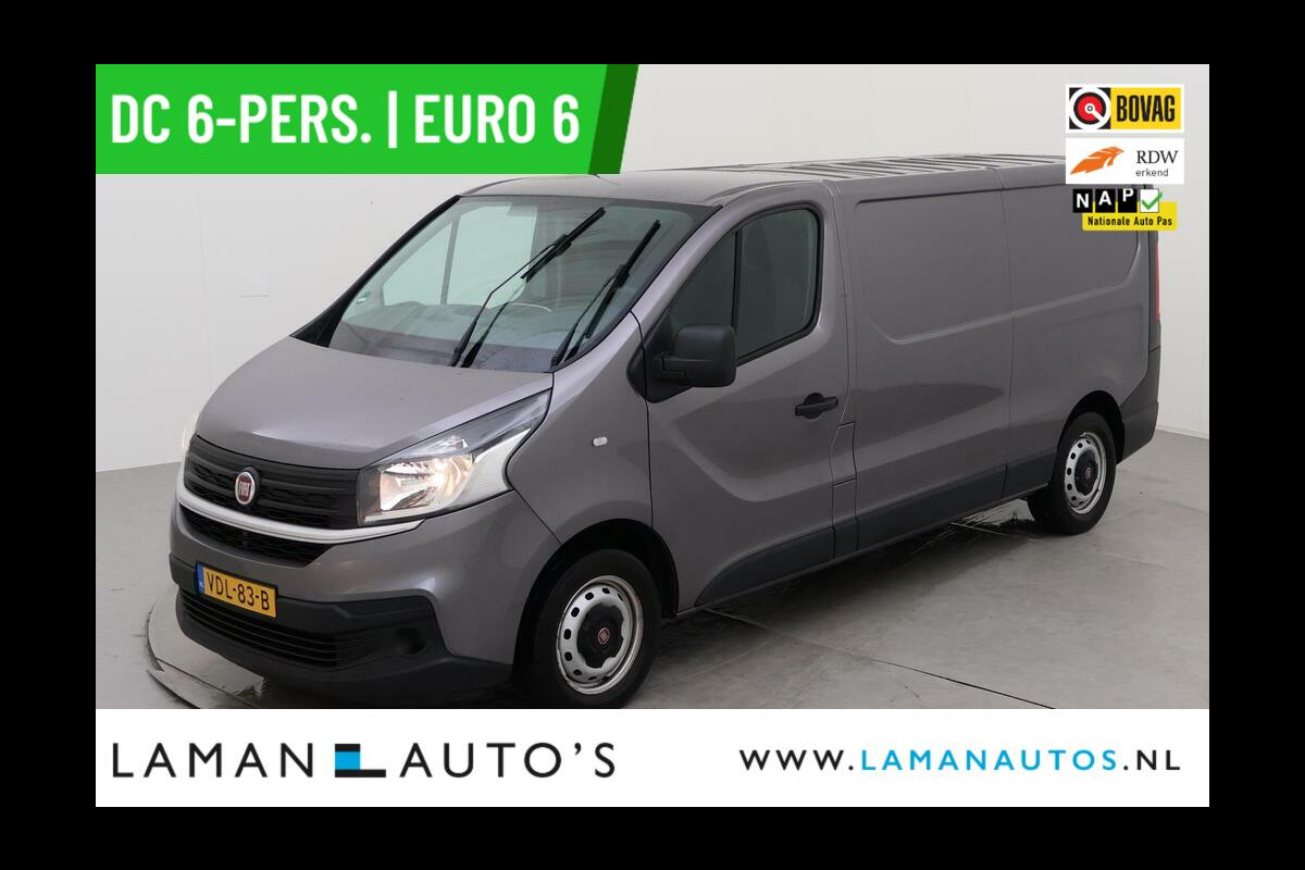 Fiat Talento 1.6 EcoJet 125 pk L2H1 2900 DC 6-pers. Pro Edition | Dubbele Cabine Euro 6 Lengte 2 Airco Navi Cruise Trekhaak Metallic | Voorsc