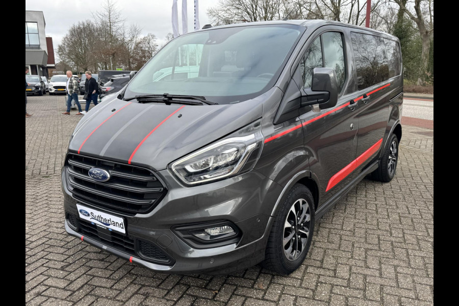 Ford Transit Custom 320 2.0 TDCI L1H1 Sport DC | SCI | 185pk Automaat | Dubbele Cabine | Trekhaak | Stoelverwarming | Bijrijdersstoel | Camera | Dubbele schuifdeur met privacy glass