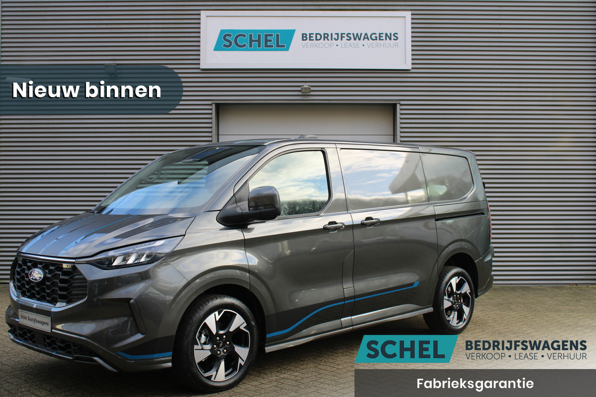 Ford Transit Custom 320 2.0 TDCI L1H1 Sport 170pk - 2x Schuifdeur - 19" LM velgen - ACC - Blind spot - Navi - Camera - Verwarmd stuur - 70l tank - R