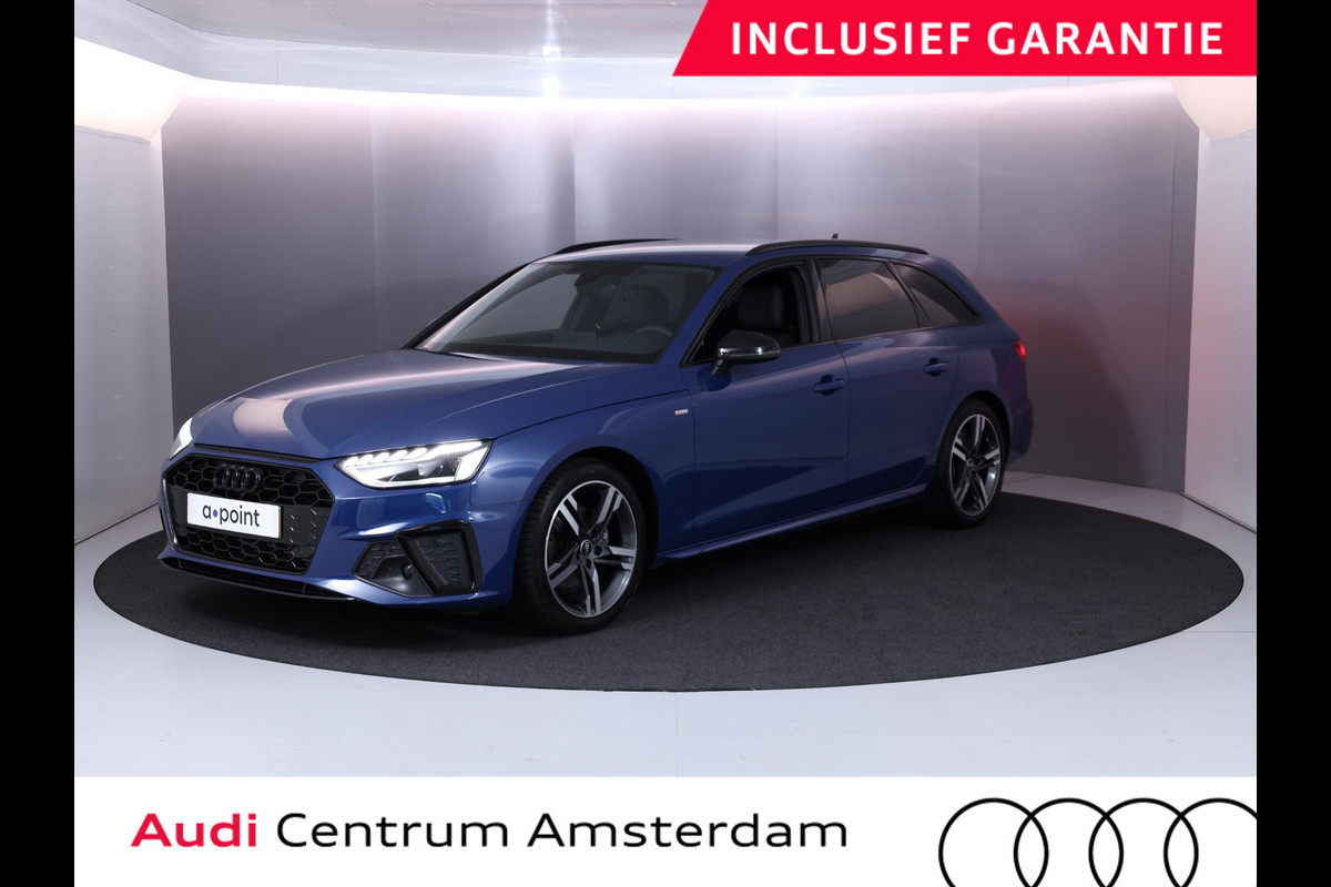 Audi A4 Avant 35 TFSI S edition Competition 150 pk S-tronic | Verlengde garantie | Navigatie | Parkeersensoren | Autom. airco (3 zones) | Stoelverwarming | S-Line |