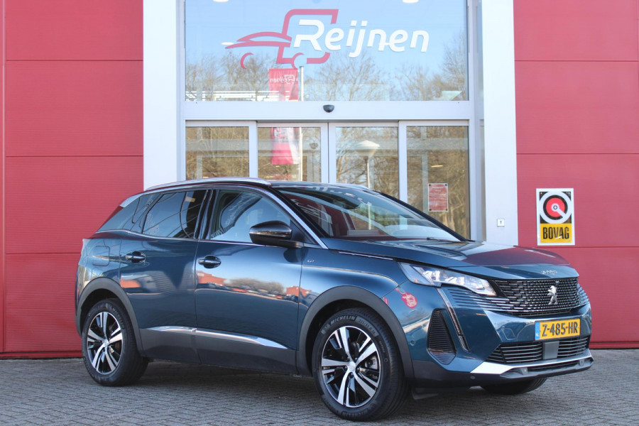 Peugeot 3008 1.2 Hybrid 136PK GT | 360° CAMERA | NAVIGATIE | ADAPTIVE CRUISE CONTROL | APPLE CARPLAY/ANDROID AUTO | CLIMATE CONTROL | 18" LICHTMETALEN VELGEN | DODEHOEK DETECTIE | KEYLESS ENTRY/START | FULL LED KOPLAMPEN | PARKEERSENSOREN VOOR EN ACHTER | DAB+ RADIO | LANE ASSIST |