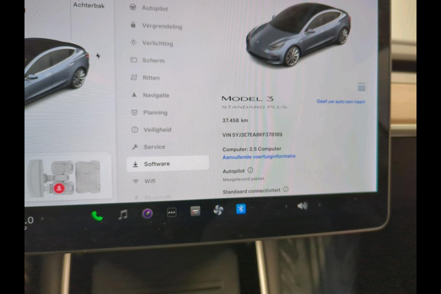 Tesla Model 3 Standard RWD Plus 60 kWh Autopilot Navi Full LED Leder Panoramadak 19" Sport Wheels PDC VA + Camera Slechts 37000 km!