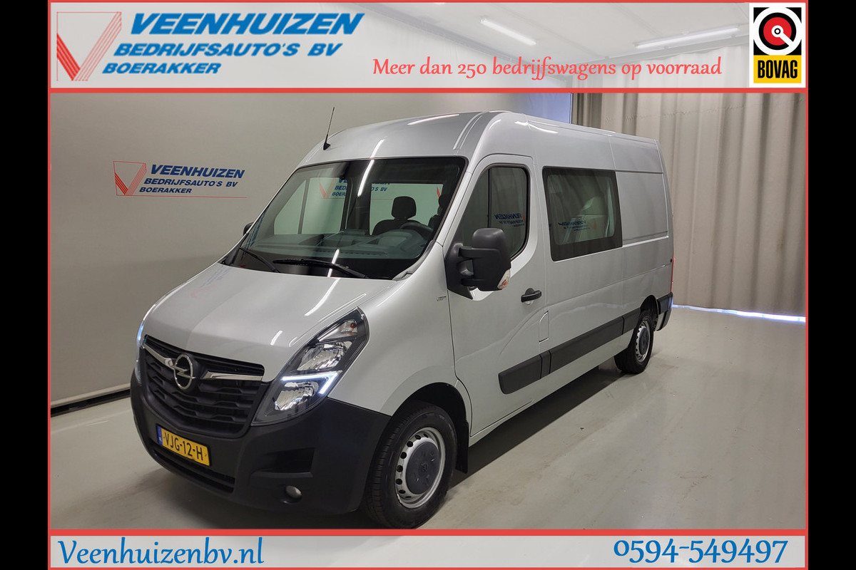 Opel Movano 2.3Turbo 150pk L2/H2 Dubbele Cabine Euro 6!