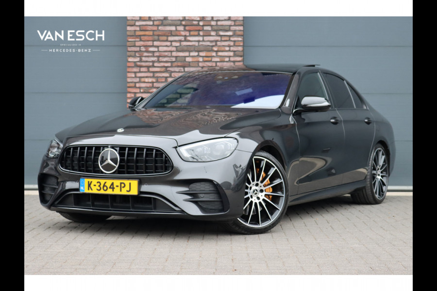 Mercedes-Benz E-Klasse 450 4MATIC Premium+ AMG Line Aut9 | Luchtvering | Distronic+ | Burmester | Soft-Close | Memory | Trekhaak | HUD | Augmented Reality | Panoramadak | Keyless Go |