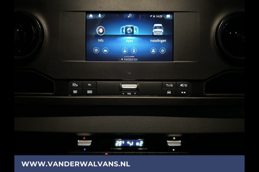 Mercedes-Benz Sprinter 315 CDI 150pk L3H2 Euro6 Airco | 360 graden Camera | Navigatie | Apple Carplay Android Auto, Cruisecontrol, Parkeersensoren, Stoelverwarming, Chauffeursstoel, Bijrijdersbank