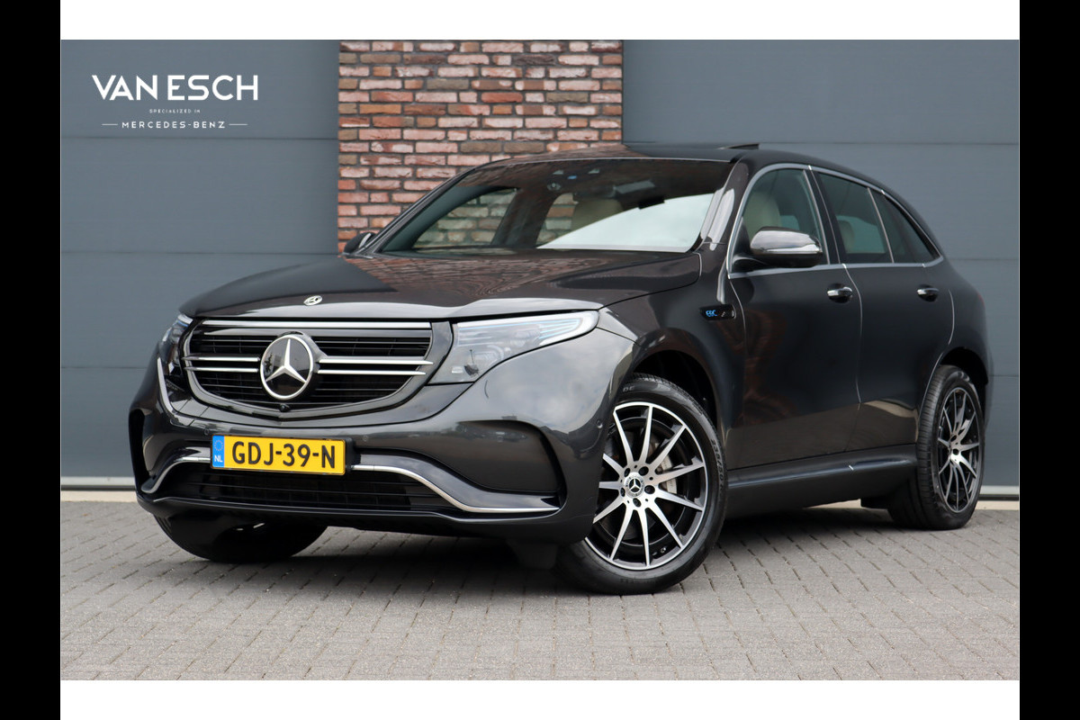 Mercedes-Benz EQC 400 4-MATIC AMG Line 80 kWh | Schuifdak | Distronic+ | Memory | Verwamd Stuurwiel | Stoelventilatie | HUD | Keyless Go | Surround Camera | Rijassistentiepakket |