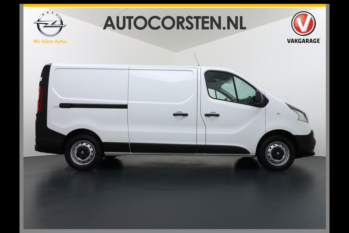 Renault Trafic DCi 122pk L2H1 3-Pers. Lang Trekhaak Navi Airco Pdc Cruise Control Comfort Bluetooth 1.6DCi T29 Nwe Model Schuifdeur Betonplex Wandbetimmering 2.000kg trekvermogen Euro 6