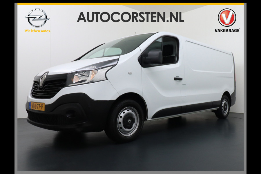 Renault Trafic DCi 122pk L2H1 3-Pers. Lang Trekhaak Navi Airco Pdc Cruise Control Comfort Bluetooth 1.6DCi T29 Nwe Model Schuifdeur Betonplex Wandbetimmering 2.000kg trekvermogen Euro 6