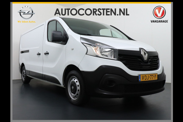 Renault Trafic DCi 122pk L2H1 3-Pers. Lang Trekhaak Navi Airco Pdc Cruise Control Comfort Bluetooth 1.6DCi T29 Nwe Model Schuifdeur Betonplex Wandbetimmering 2.000kg trekvermogen Euro 6