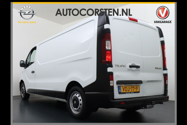 Renault Trafic DCi 122pk L2H1 3-Pers. Lang Trekhaak Navi Airco Pdc Cruise Control Comfort Bluetooth 1.6DCi T29 Nwe Model Schuifdeur Betonplex Wandbetimmering 2.000kg trekvermogen Euro 6