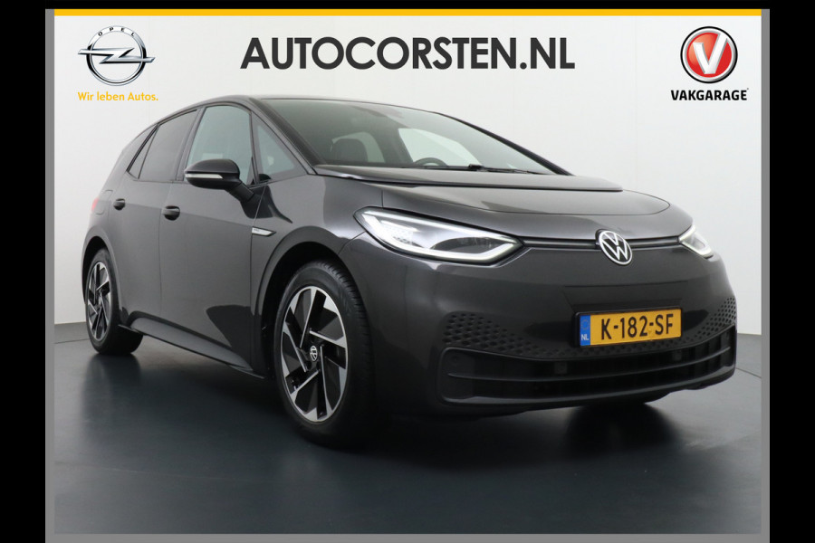 Volkswagen ID.3 Business 58kWh Warmtepomp Adap.Cruise Apple Carplay Android Auto Camera Navi-Discover Matrix led pro Keyless advanced DAB Verwarmbaar Stoel en Stuur Lmv 18" Bluetooth Rijstrooksensor Verkeersbord detectie Fase 3 Laden 310NM Koppel