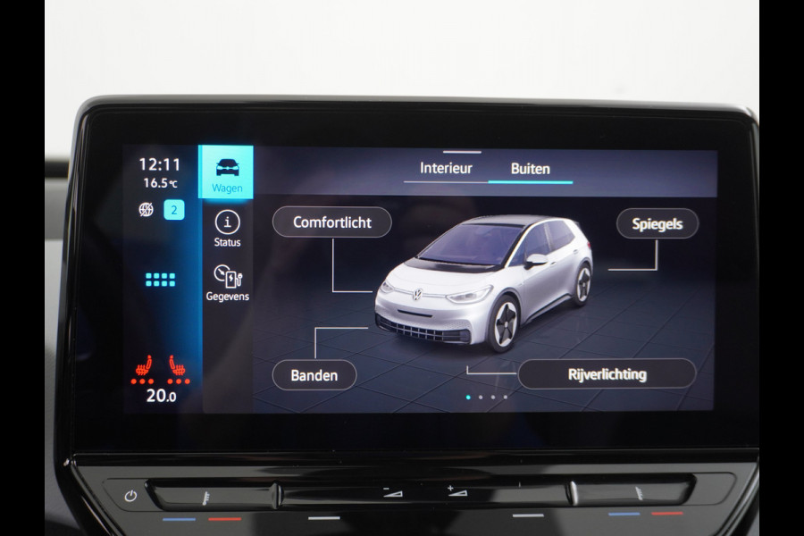 Volkswagen ID.3 Business 58kWh Warmtepomp Adap.Cruise Apple Carplay Android Auto Camera Navi-Discover Matrix led pro Keyless advanced DAB Verwarmbaar Stoel en Stuur Lmv 18" Bluetooth Rijstrooksensor Verkeersbord detectie Fase 3 Laden 310NM Koppel