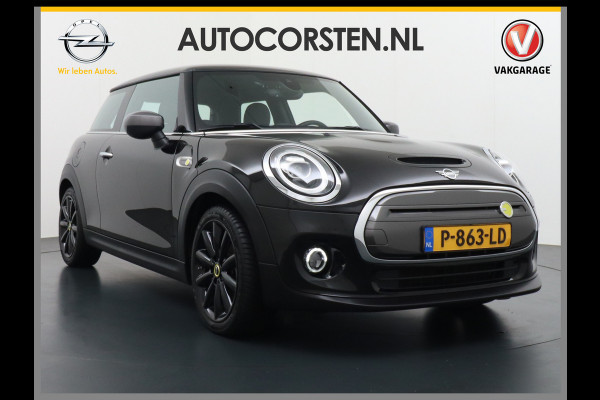 MINI Mini Electric AUT-184pk Charged Navi Camera Harman/Kardon Apple Carplay Adaptive Matrix LED koplampen en LED achterlichten met Union Jack Spor Lmv 17" Isofix Regen-Lichtsensor  All-Season Banden 3 fase tot 11kw / 16A laden thuis ! 40.000 nieuw! Wegenbelasting slechts 16Euro p/m