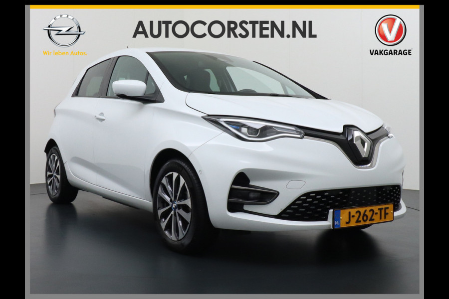 Renault ZOE ZE50 R135 52kWh Intens Eigen-Accu Warmtepomp Apple Carplay Android Auto Bose-Audio DAB+ Pdc Business Facelift Ecc Easy Link 9,3" Keyless Cruise-control Lmv 16" Sensor dodehoek Wifi Led Orgin.NLse auto 35000 nieuw!  3 fase thuisladen tot 22kw/32A 11kw/16A