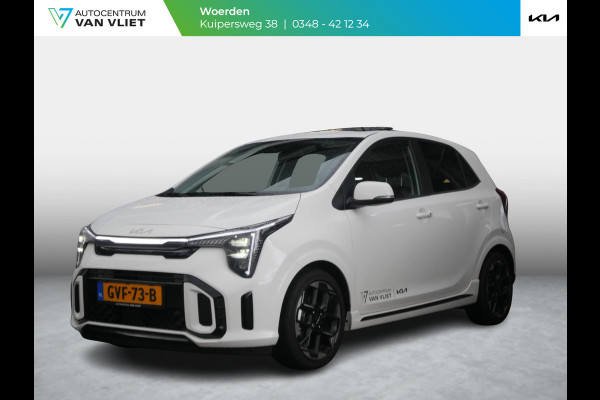 Kia Picanto 1.0 DPI GT-Line | Carplay | Clima | Stoel-stuurverwarming | Navi | Cruise | Schuifk-kanteldak | Keyless |