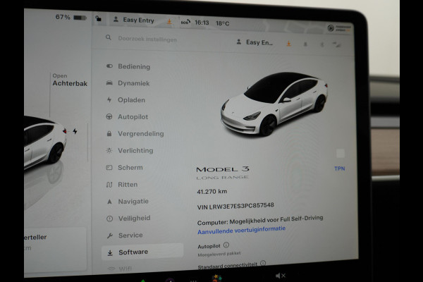 Tesla Model 3 Long Range RWD 75 kWh LEDER | AUTOPILOT | TESLA GARANTIE T/M 8-2027