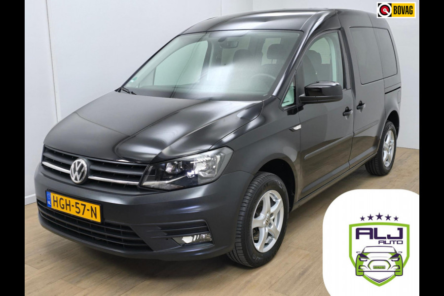 Volkswagen Caddy Occasion 1.2 TSI 5 persoons en grote bagageruimte | Tweedehands Volkswagen Caddy in zwart | Stoelverw. | Cruise |