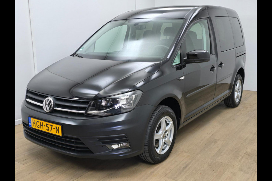 Volkswagen Caddy Occasion 1.2 TSI 5 persoons en grote bagageruimte | Tweedehands Volkswagen Caddy in zwart | Stoelverw. | Cruise |