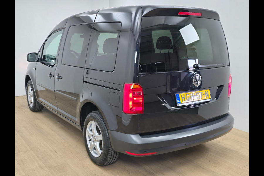 Volkswagen Caddy Occasion 1.2 TSI 5 persoons en grote bagageruimte | Tweedehands Volkswagen Caddy in zwart | Stoelverw. | Cruise |