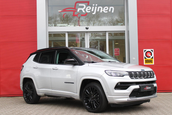 Jeep Compass 4xe 240PK Plug-in Hybrid S | NAVIGATIE 10,25 "TOUCHSCREEN | APPLE CARPLAY/ANDROID AUTO | ACHTERUITRIJ CAMERA | DAB+ RADIO | CLIMATE CONTROL | 19"GLOSS BLACK LICHTMETALEN VELGEN | ADAPTIVE / CRUISE CONTROL | DIGITAAL INSTRUMENTENPANEEL | LEDEREN BEKLEDING | ELEKTRISCH BEDIENBARE ACHTERKLEP | FULL LED KOPLAMPEN | LED MISTLAMPEN / BOCHTVERLICHTING | KEYLESS ENTRY & START | DRAADLOOS LADEN TELEFOON |  ELEKTRISCH BEDIENBARE BESTUURDERSSTOEL MET GEHEUGENFUNCTIE |