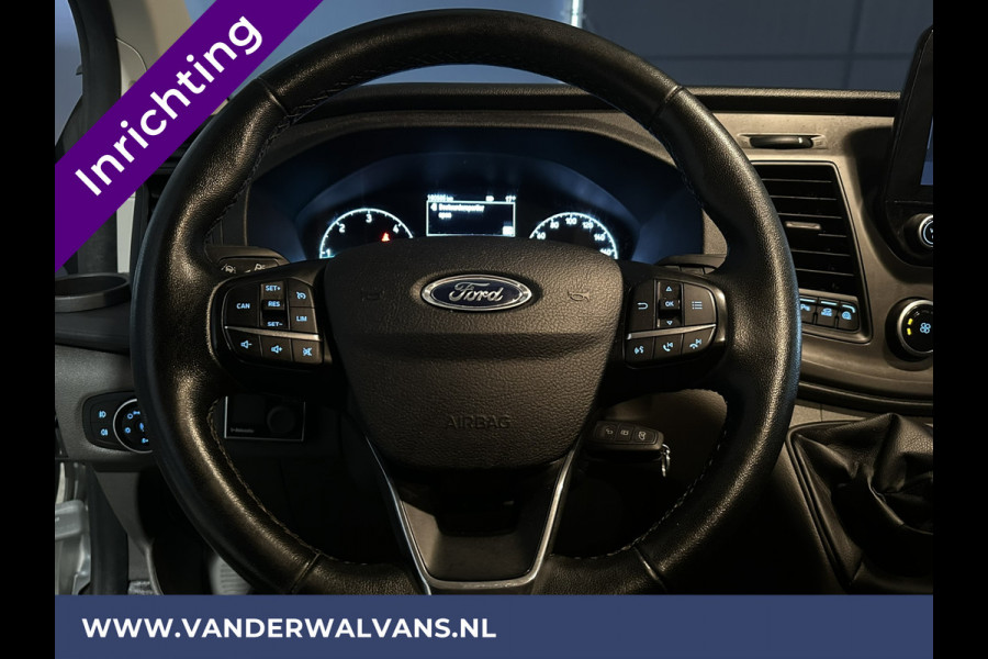 Ford Transit Custom 2.0 TDCI 131pk L1H1 inrichting Euro6 Airco | Camera | LED | Apple Carplay | Cruisecontrol Parkeersensoren, Bijrijdersbank, 2500kg trekvermogen, stoelverwarming, verwarmde voorruit