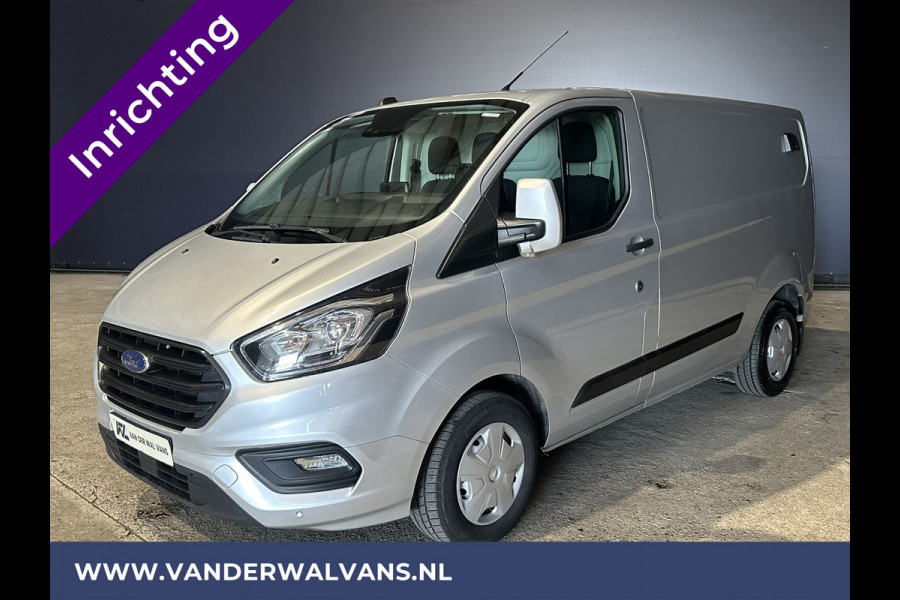 Ford Transit Custom 2.0 TDCI 131pk L1H1 inrichting Euro6 Airco | Camera | LED | Apple Carplay | Cruisecontrol Parkeersensoren, Bijrijdersbank, 2500kg trekvermogen, stoelverwarming, verwarmde voorruit