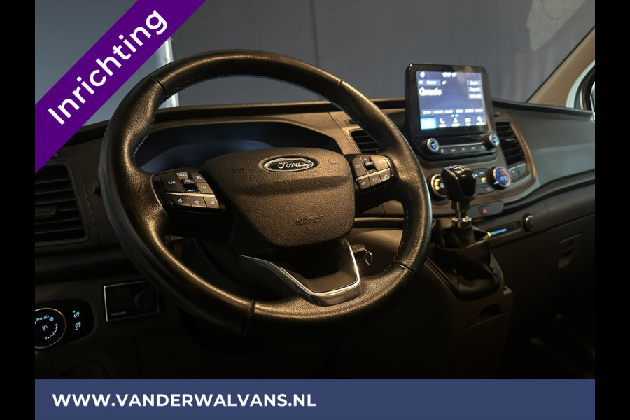 Ford Transit Custom 2.0 TDCI 131pk L1H1 inrichting Euro6 Airco | Camera | LED | Apple Carplay | Cruisecontrol Parkeersensoren, Bijrijdersbank, 2500kg trekvermogen, stoelverwarming, verwarmde voorruit