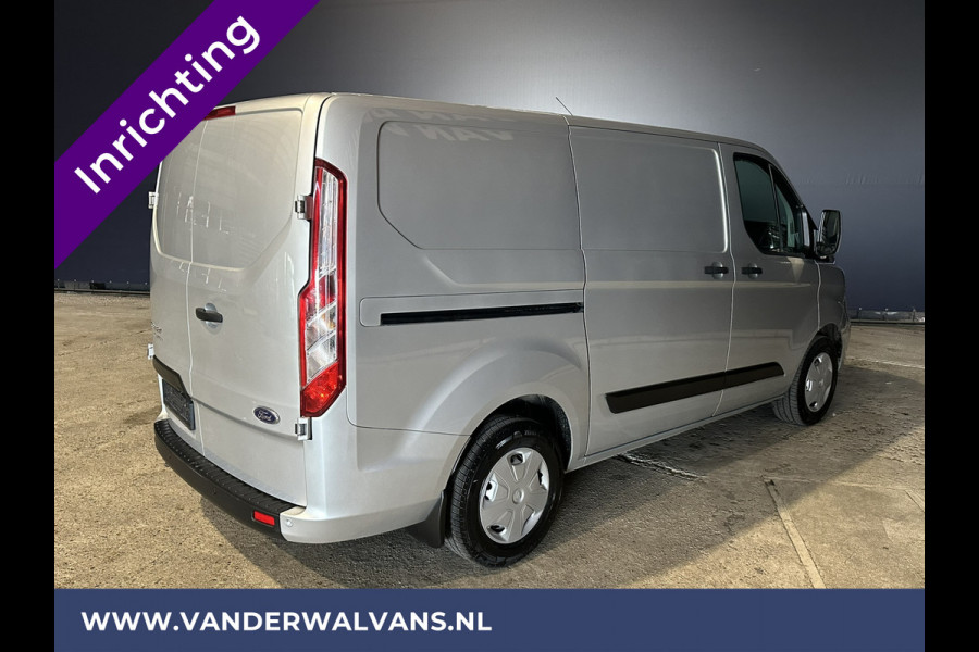 Ford Transit Custom 2.0 TDCI 131pk L1H1 inrichting Euro6 Airco | Camera | LED | Apple Carplay | Cruisecontrol Parkeersensoren, Bijrijdersbank, 2500kg trekvermogen, stoelverwarming, verwarmde voorruit