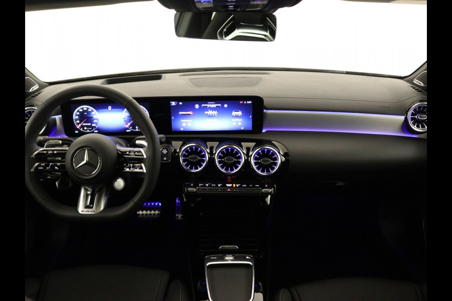 Mercedes-Benz A-Klasse AMG 45 S 4MATIC+ | Night Pack II | Aerodynamica Pack | Premium Plus Pack | Rijassistentiepakket Plus | AMG Performance sportstoelen | Burmester surround sound system | Amg track pace | Extra USB-poorten |