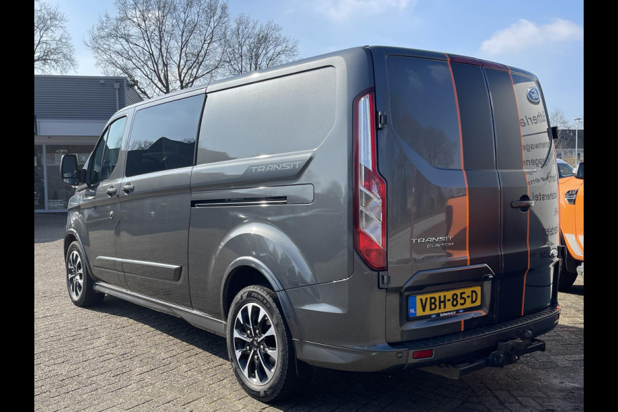 Ford Transit Custom 310 2.0 TDCI L2H1 Sport SCI 170pk DC | Lederen Bekleding | Achteruitrijcamera | Trekhaak | Navigatie | Stoelverwarming | Onderhoudshistorie Aanwezig