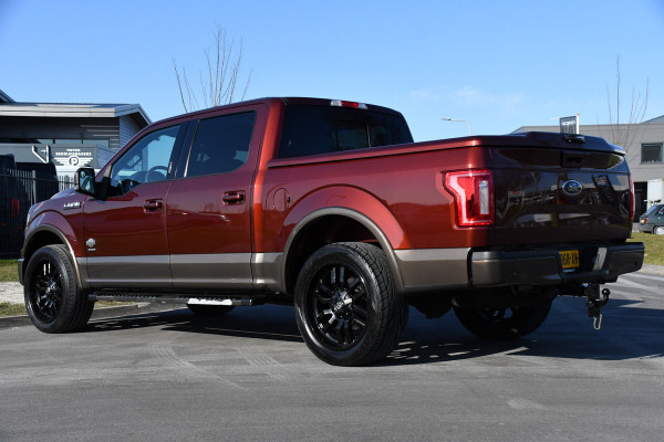 Ford USA F-150 3.5 V6 King Ranch Ecoboost SuperCrew Camera, Cruise, Carplay, 370PK, Automaat, Leder, Stoelverwarming, Navi, Uniek!