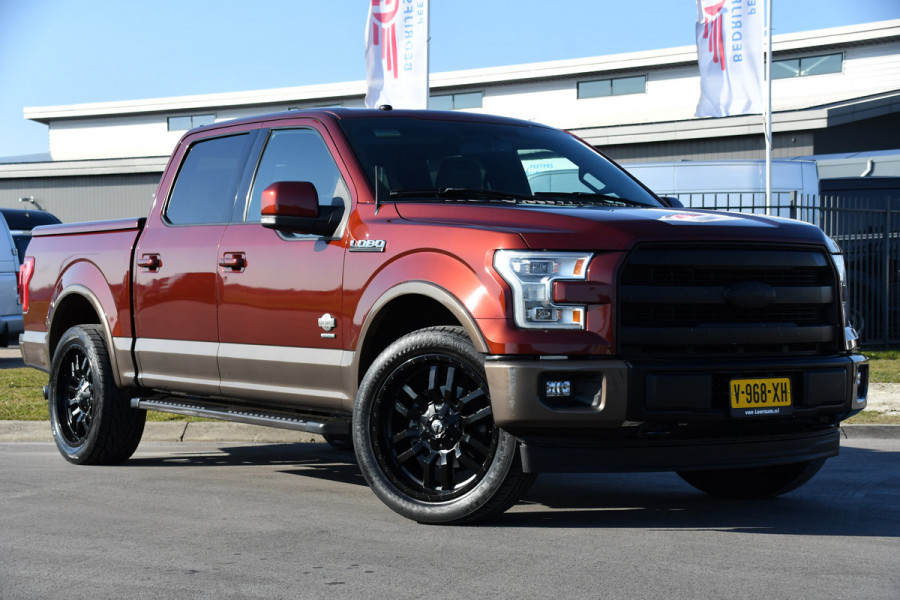 Ford USA F-150 3.5 V6 King Ranch Ecoboost SuperCrew Camera, Cruise, Carplay, 370PK, Automaat, Leder, Stoelverwarming, Navi, Uniek!