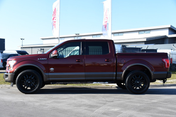 Ford USA F-150 3.5 V6 King Ranch Ecoboost SuperCrew Camera, Cruise, Carplay, 370PK, Automaat, Leder, Stoelverwarming, Navi, Uniek!