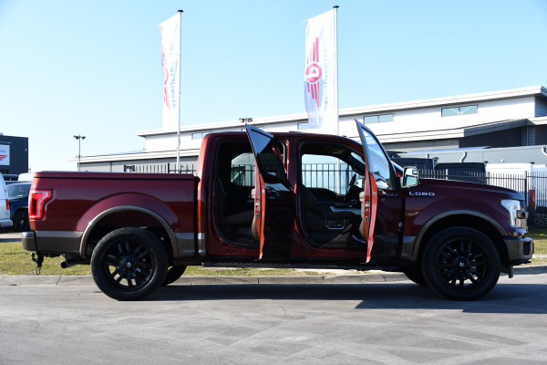 Ford USA F-150 3.5 V6 King Ranch Ecoboost SuperCrew Camera, Cruise, Carplay, 370PK, Automaat, Leder, Stoelverwarming, Navi, Uniek!