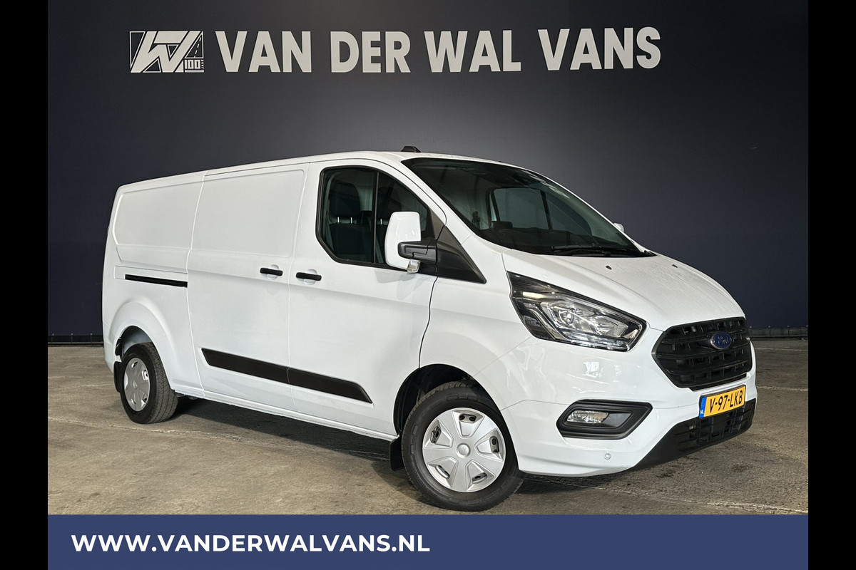 Ford Transit Custom 2.0 TDCI L2H1 Euro6 Airco | Camera | LED | Cruisecontrol | Android Auto | parkeersensoren, verwarmde voorruit, bijrijdersbank, 2800kg trekvermogen